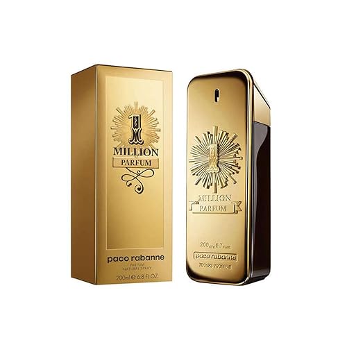 Paco Rabanne 1 Million Parfum Spray for Men, 6.8 Fl Oz - Premium Fragrance, Long-Lasting Scent, Signature Men's Perfume