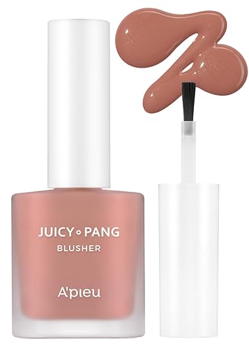 A'Pieu Juicy-Pang Water Blusher - Fig Pearl (Be01) Korean Liquid Blush For Cheeks