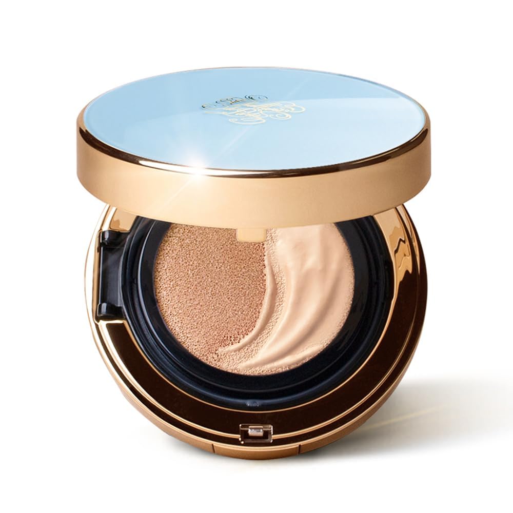 Challans De Paris Aqua Cushion Cream Foundation, 23 Medium Beige, Full Coverage, Water Resistant