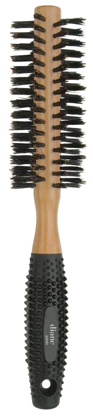 Diane Boar Bristle Round Brush 1.75 Inch - Wooden Hair Brush (Pack Of 2)