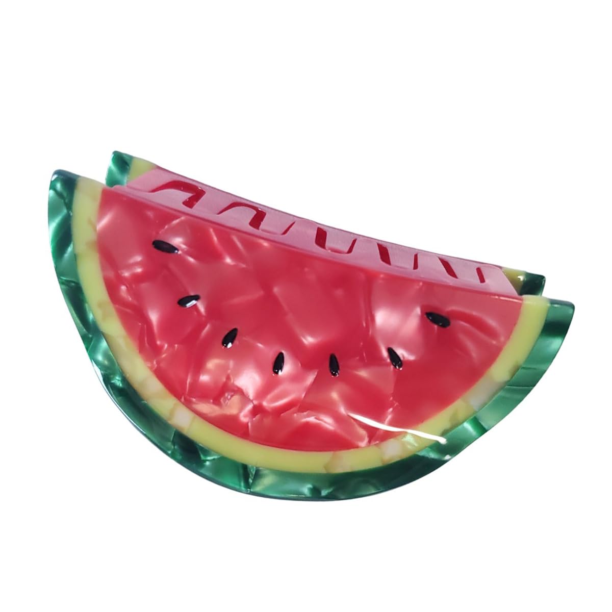 Omg Decor Watermelon Claw Clips - Small Cellulose Acetate Hair Clips For Women, 1 Count