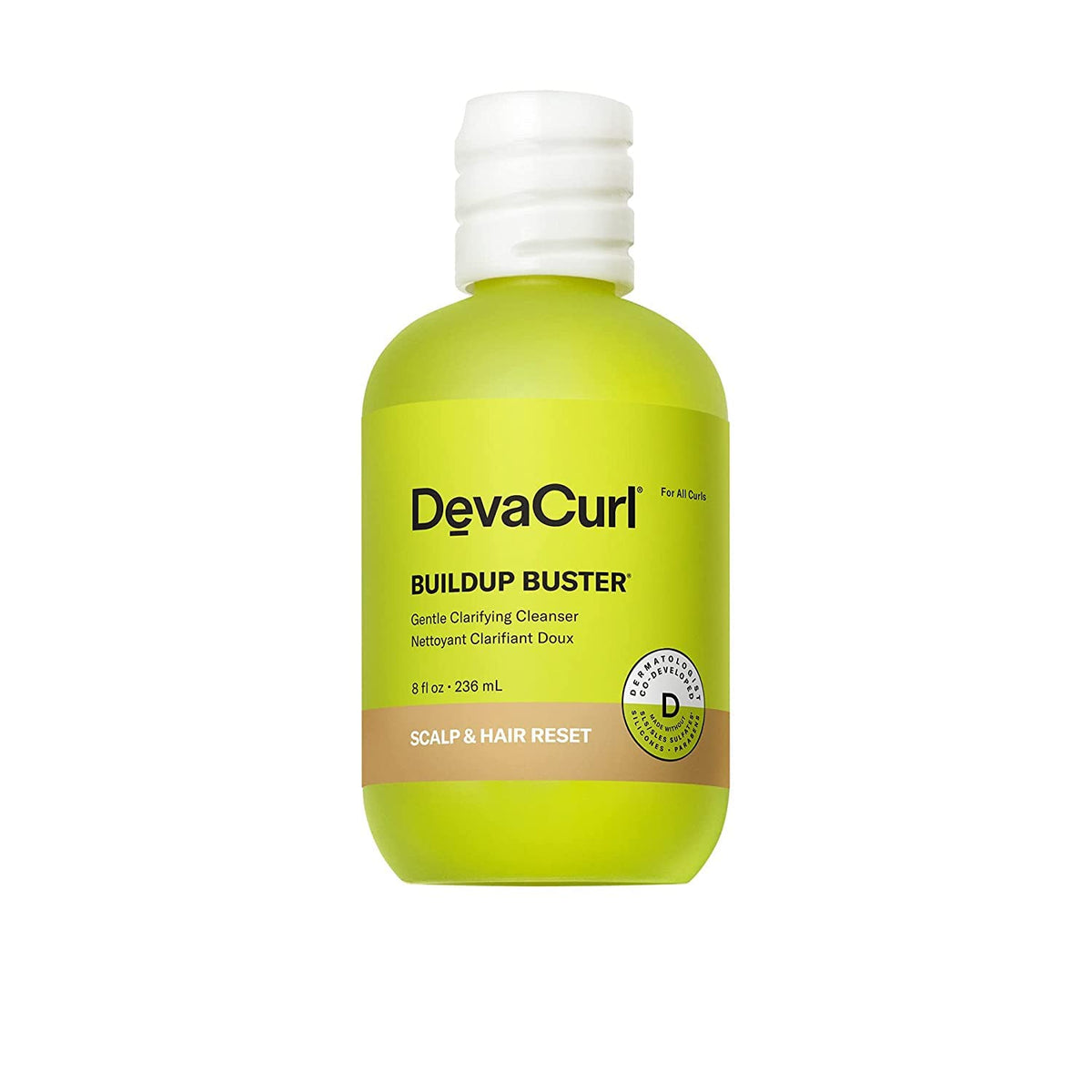 DevaCurl Buildup Buster Gentle Clarifying Cleanser, Green Oasis, 8 fl. oz.