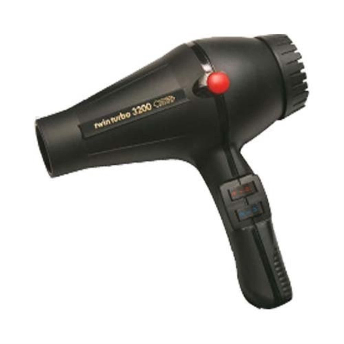 Turbo Power Twin Turbo 3200 Hair Dryer, Black - Professional Stainless Steel, 1 Count