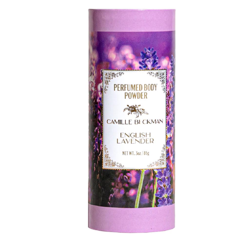 Camille Beckman English Lavender Talc-Free Body Powder, 3 Ounce, Perfumed Skin Care