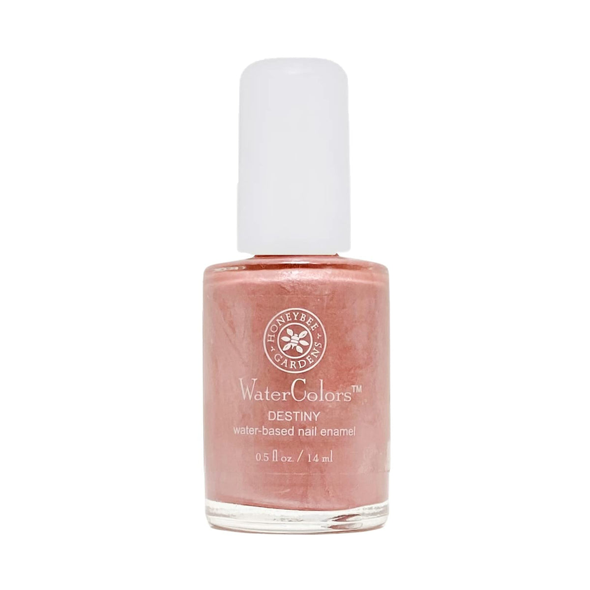 Honeybee Gardens Water-Based Nail Enamel - Eco-Friendly Pink Bronze Nude, 0.5 Fl Oz