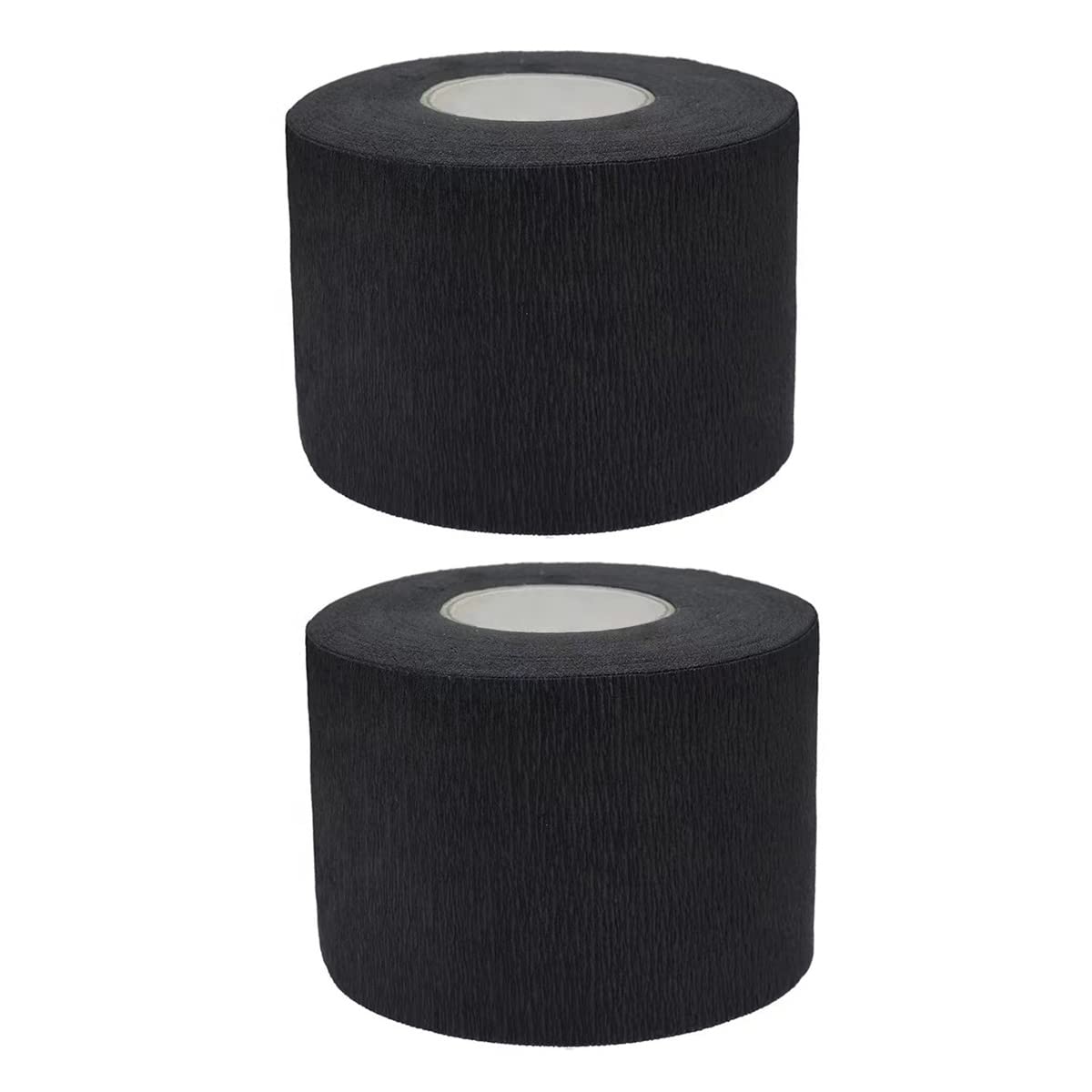 Vipolish 2 Pcs Waterproof Barber Neck Strips Paper Tissue Roll For Haircutting - Black