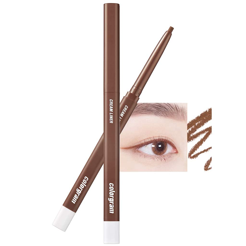 Colorgram Cream Eyeliner - 05 Choco Brown, Ultra-Pigmented, Long-Lasting, Smudge-Proof,