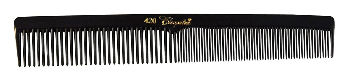 Krest Cleopatra Finger Wave Comb #420 - Black Nitrile Butadiene Rubber Styling Tool