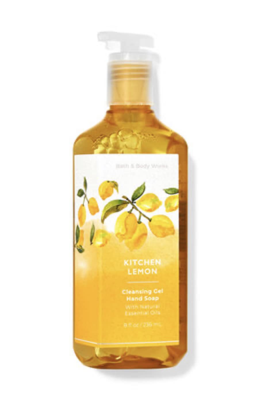 Bath & Body Works Kitchen Lemon Cleansing Gel Hand Soap - 8 Fl Oz, Antibacterial Formula