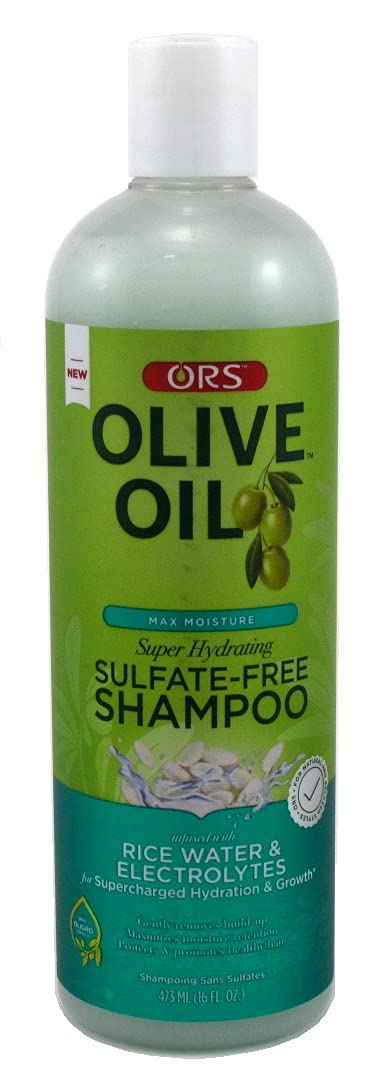 Ors Olive Oil Shampoo Super Hydrating, Sulfate-Free, 16 Oz (Pack Of 2)