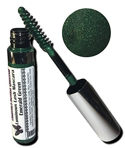 All Natural Luminous Lash Mascara - Emerald Green by Christina's Natural Qualities, Perfect for Christmas!