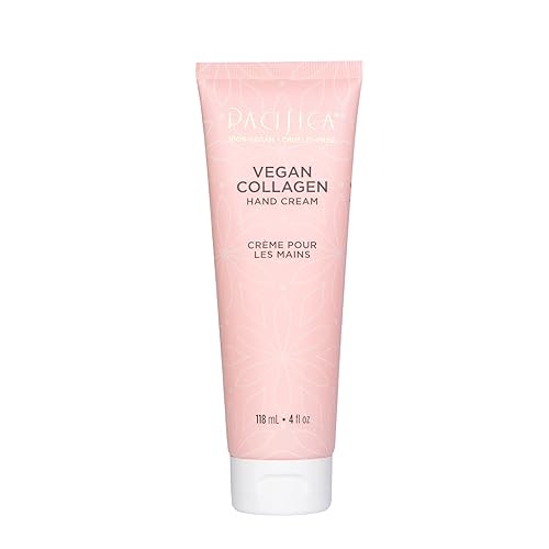 Pacifica Vegan Collagen Hand Cream, 4 Oz - Moisturizing Lotion For Dry Skin, Shea & Cocoa Butter