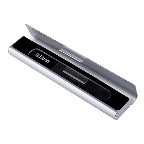 G.Liane 2-in-1 Nano Glass Nail File & Buffer with Aluminium Case - Professional Nail Care for Women