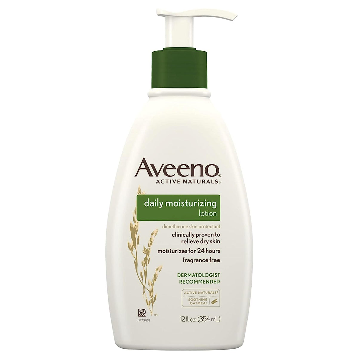 Aveeno Daily Moisturizing Lotion 12 Oz Pump - 3 Pack, Hydrating Skin Care, Dry Skin Relief