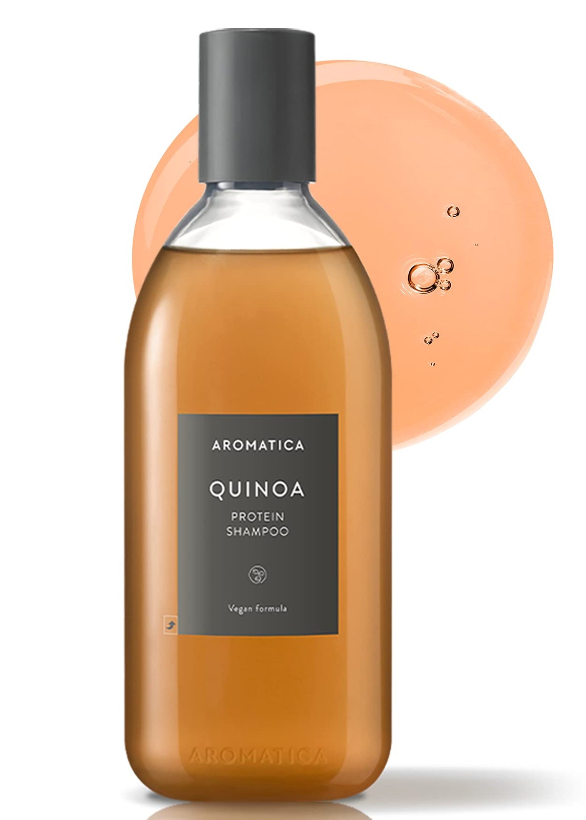 AROMATICA Quinoa Protein Shampoo 13.53 oz - Nourishing, Sulfate & Silicone Free for Damaged Hair