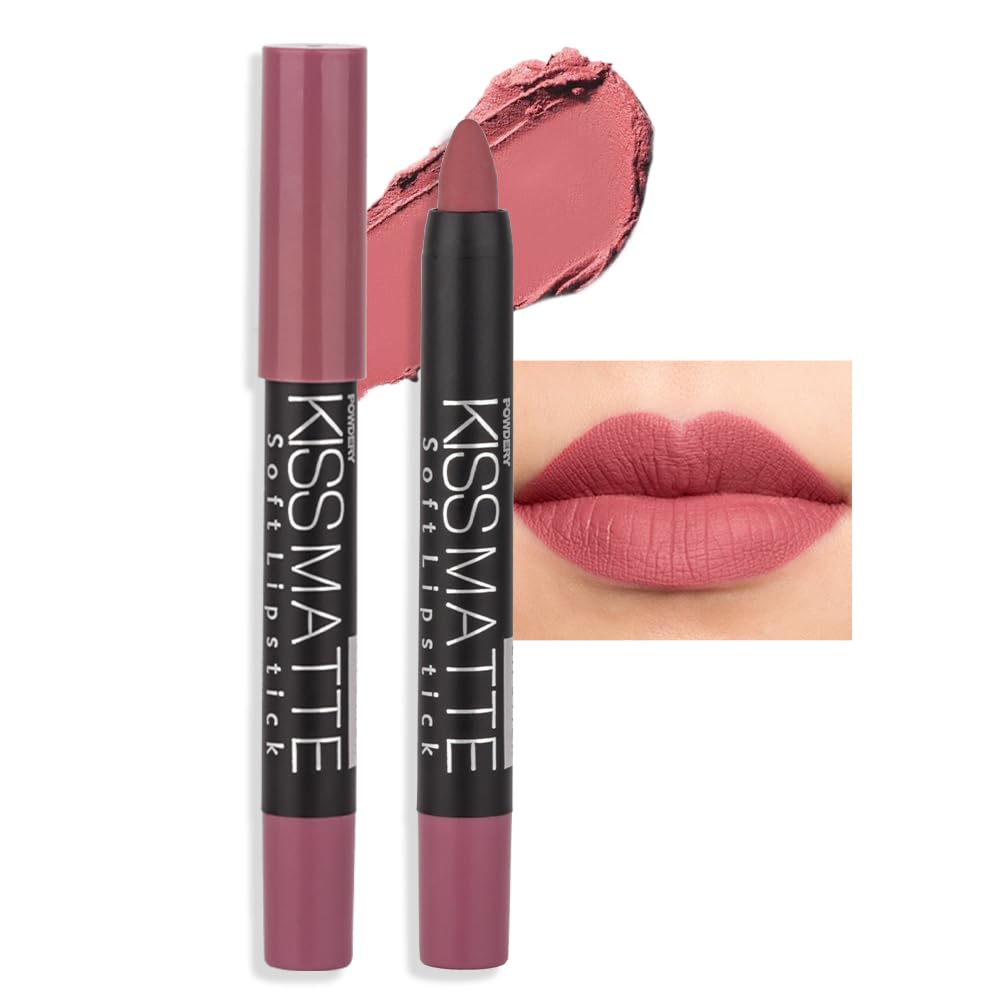 Bingbrush Matte Longwear Lipstick Set - Waterproof Velvet Lip Crayon, Color 15# - 1 Count