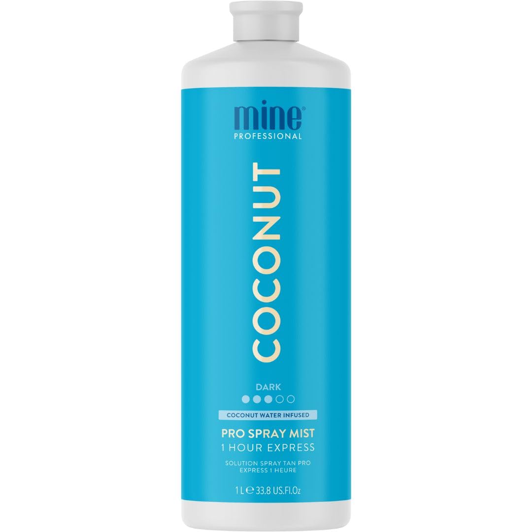 Minetan Coconut Water Spray Tan Solution - Ultra Hydrating, 1 Hour Express, 33.8 Fl Oz