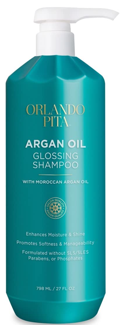 ORLANDO PITA Argan Oil Shampoo 27 Fl Oz - Moisturizing, Anti-Frizz for Dry, Damaged Hair