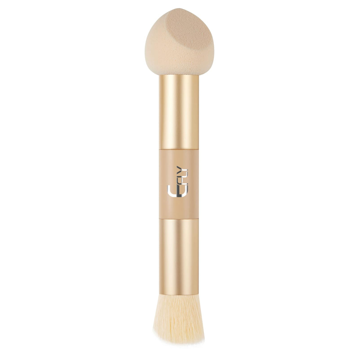 Efly Dual-Ended Hair Makeup Brush, Skin Tone Precision Brush For Seamless Blending, 4.7 Inch