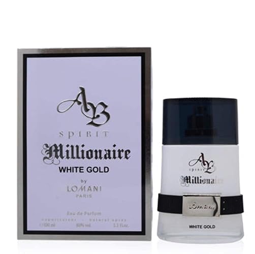 Lomani Spirit Millionaire White Gold Men’S Edp Spray, 3.3 Oz - Luxury Fragrance