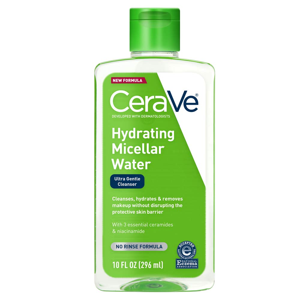 Cerave Micellar Water 10 Fl Oz - Hydrating Cleanser & Eye Makeup Remover, Fragrance Free