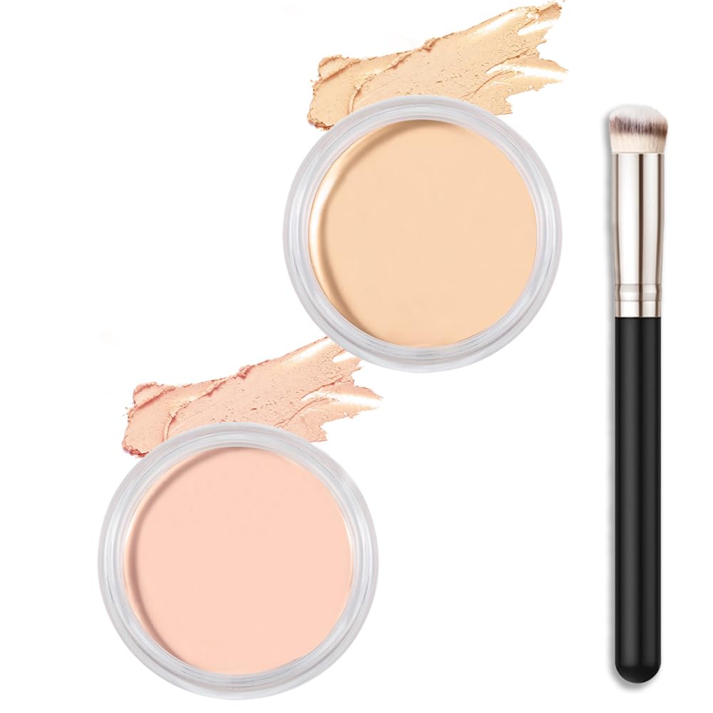 Kaely 2Pcs Full Coverage Concealer Set For Dark Circles, Waterproof Vegan Makeup, 0.28Oz