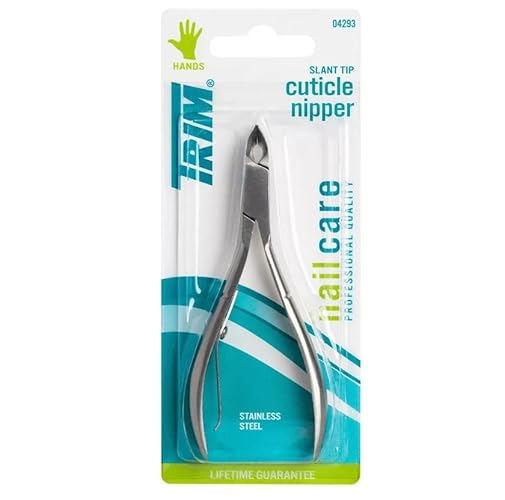 Trim Stainless Steel Slant Tip Cuticle Nipper #04293 - Precision Nail Care Tool