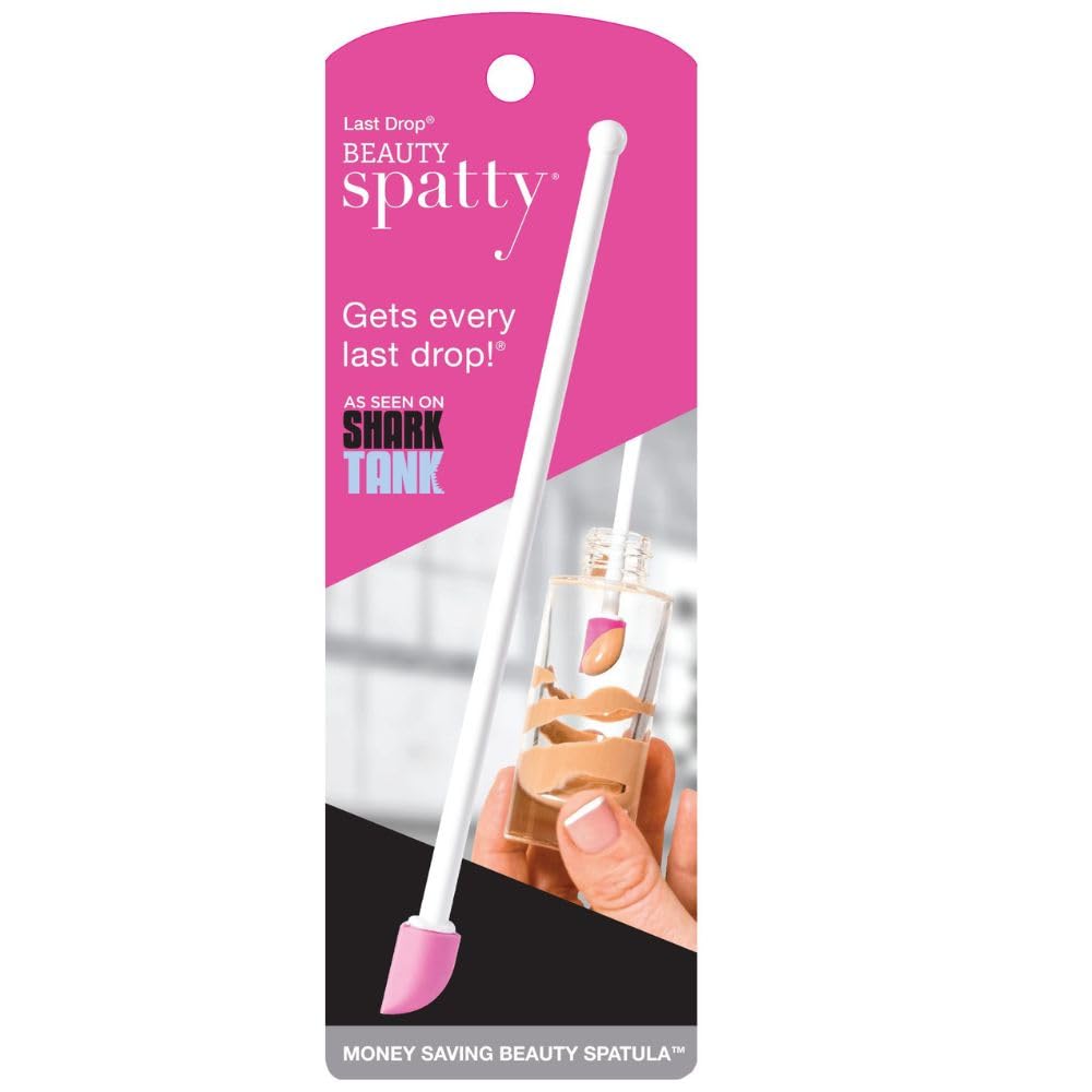 Spatty Pink Last Drop Mini Makeup Spatula - 6 Inch Tool For Beauty Products & Cosmetics