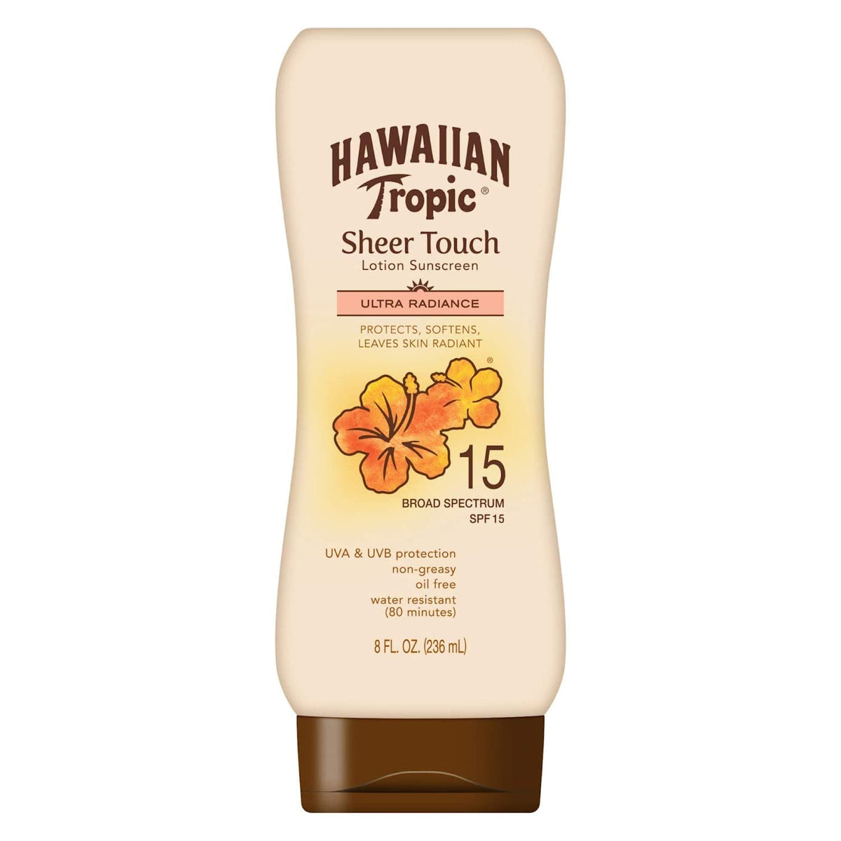 Hawaiian Tropic Sheer Touch Lotion Sunscreen, Ultra Radiance Spf 15, 8 Oz, Pack Of 2