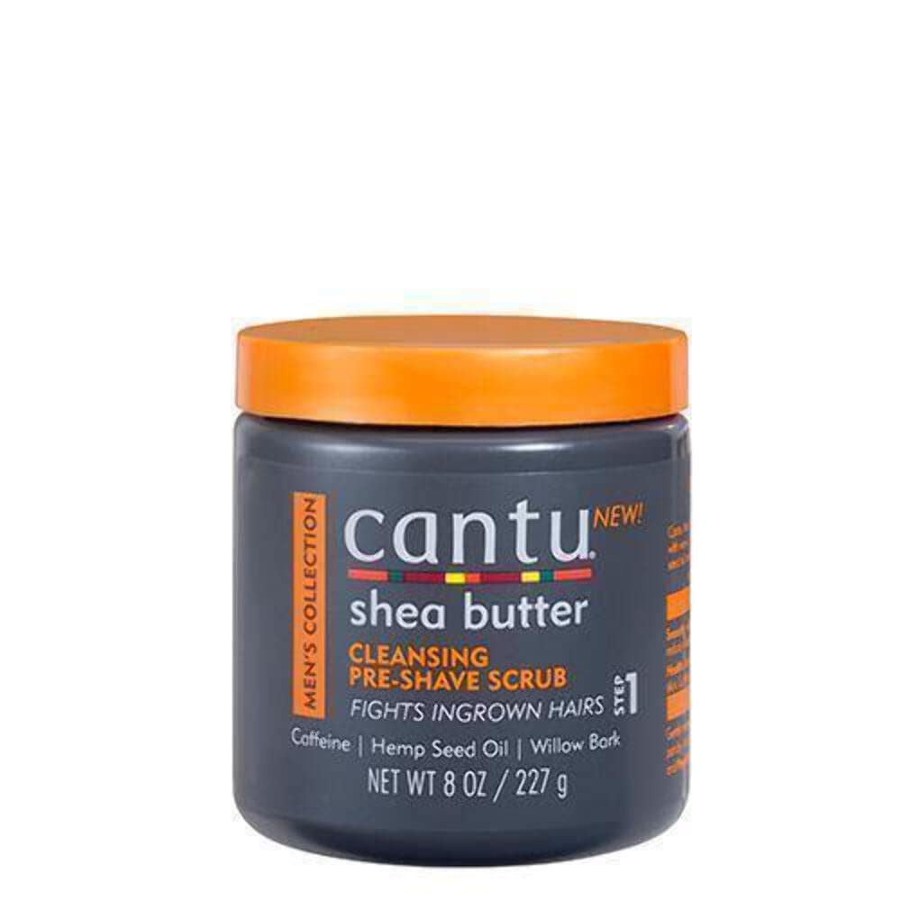 Cantu Men'S Cleansing Pre-Shave Scrub 8Oz Jar - 3 Pack, Exfoliating & Refreshing Shave Prep