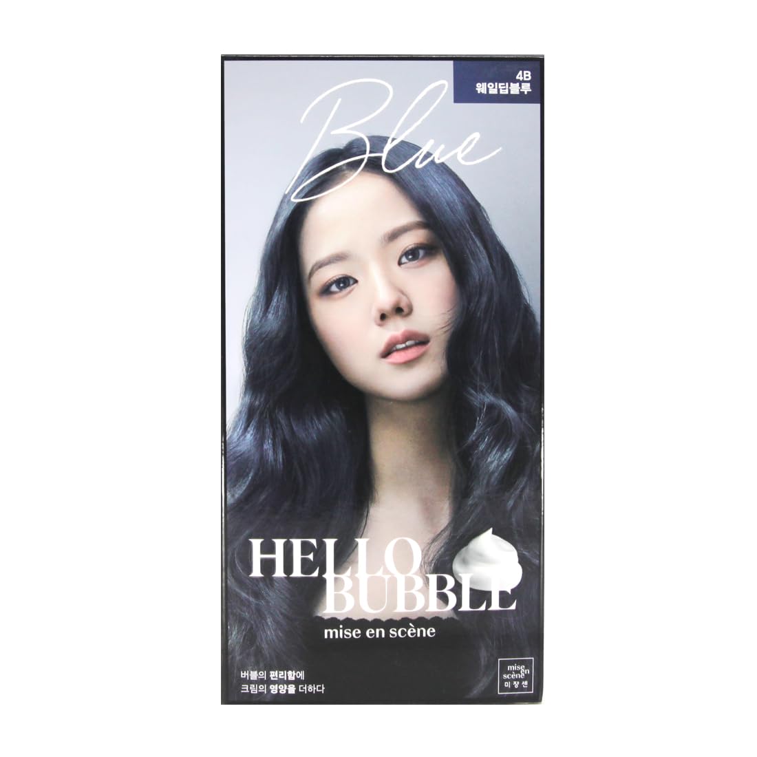 Zeesoon Korean Hello Bubble Hair Dye - Whale Deep Blue, 8.11 Fl Oz, Easy At-Home Vivid Color