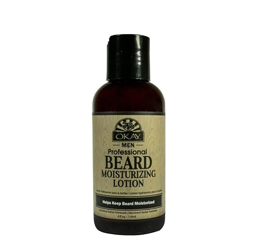 Okay Men Beard Moisturizing Lotion 4Oz - Hydrating Beard Care For Soft & Healthy Facial Hair