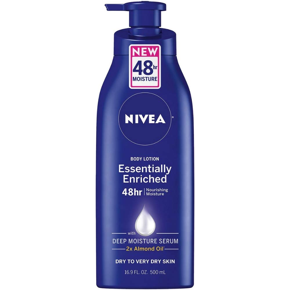 Nivea Lotion Essentially Enriched Pump, 16.9 Fl Oz (Pack Of 2) - Very Dry Skin Care