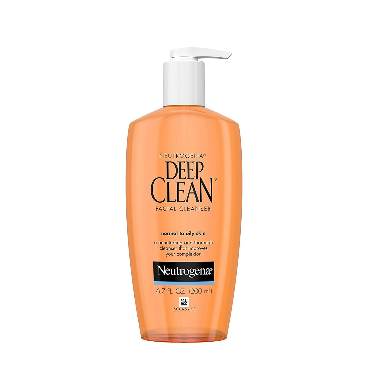 Neutrogena Deep Clean Daily Facial Cleanser, 6.7 Fl. Oz (Pack Of 3), Oil-Free & Non