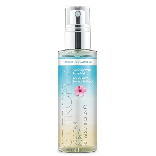 St. Tropez Self Tan Purity Face Mist, Vegan Tanning Water, 80Ml - Tropical Fragrance