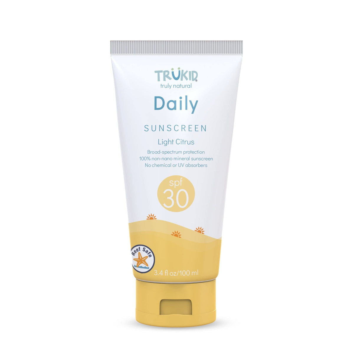 Trukid Spf30 Face Sunscreen - 3.4Oz Natural, Reef-Friendly For Kids & Adults, Beach Defense