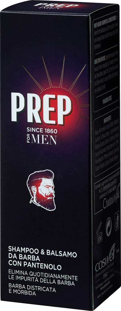 Prep Beard Shampoo  Conditioner With Panthenol By for Men  34 Oz Shampoo  Conditioner  34 Oz