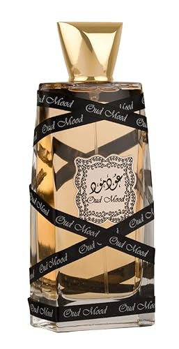 Lattafa Oud Mood Unisex Eau de Parfum Spray, 3.4 Fl Oz - Luxury Fragrance for All