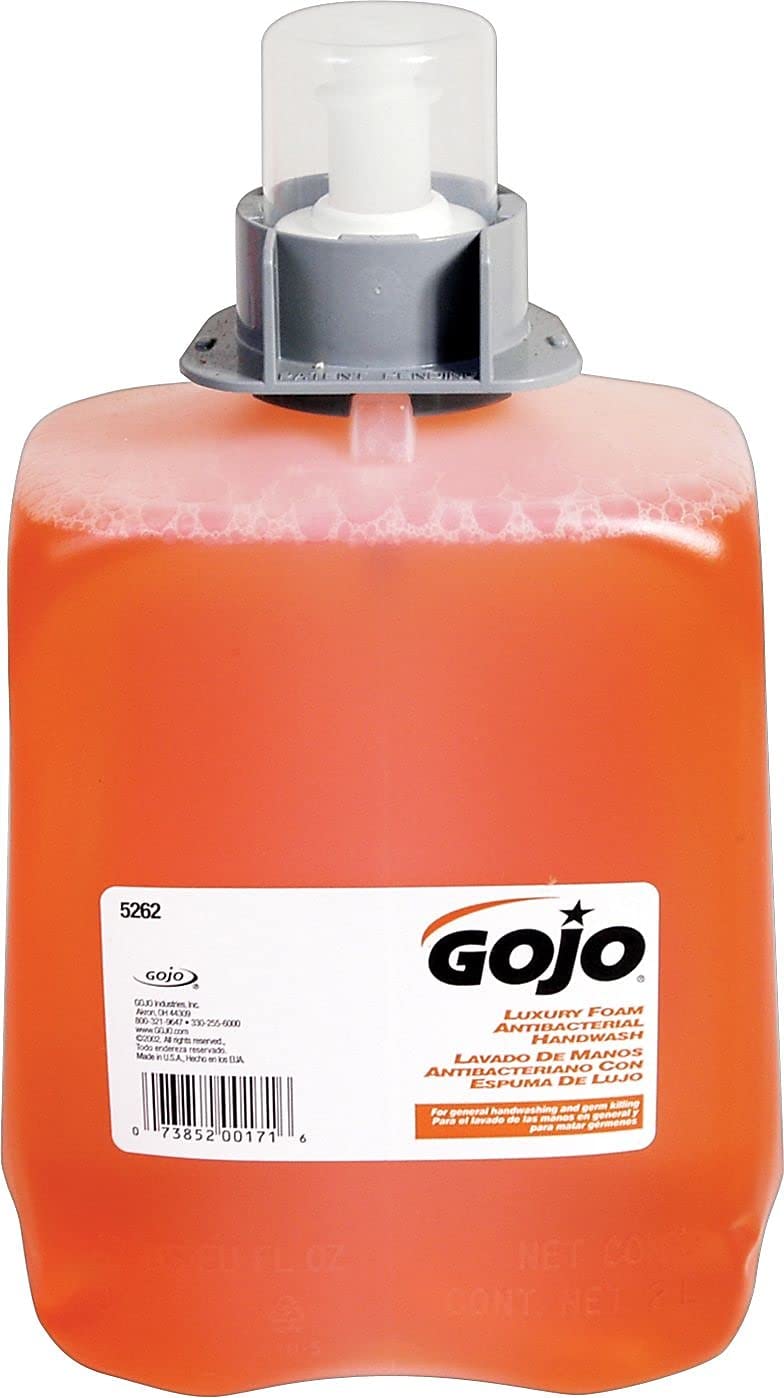 Gojo Luxury Foam Antibacterial Handwash 2000 Ml Refill (Case Of 2) - Orange Fmx-20