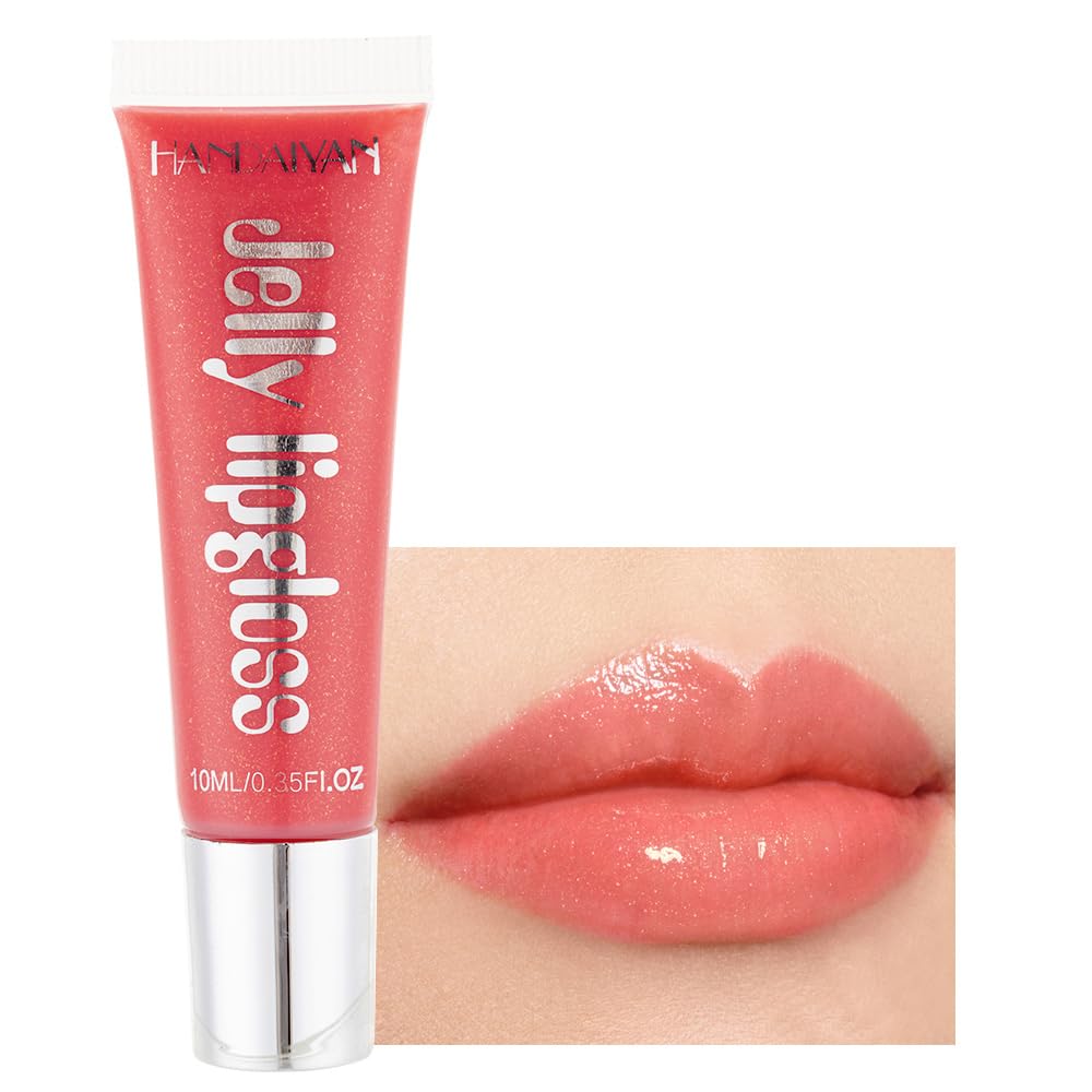 Beuking Jelly Lipstick 10# Honey Pomelo - Waterproof, Long-Lasting, High Pigment Lip Gloss 0.