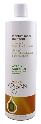 One 'N Only Argan Oil Moisture Repair Shampoo, 33.8 Fl. Oz, Pack Of 3 - Adds Volume &