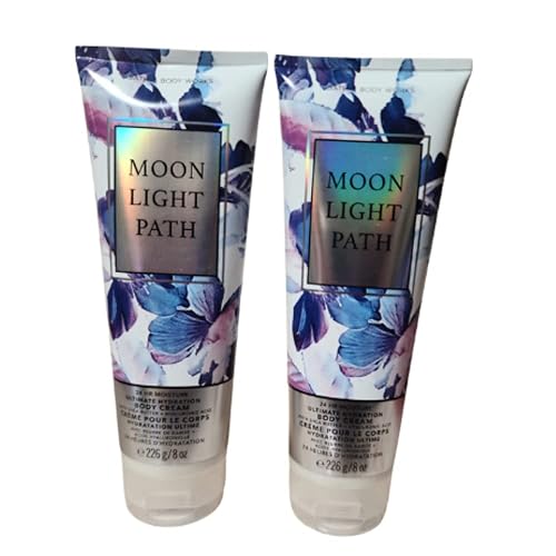 Bath & Body Works Moonlight Path Ultra Shea Body Cream 2 Pack, 8 Oz Each