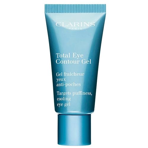 Clarins Total Eye Contour Gel - Reduces Dark Circles & Puffiness, Hydrates & Soothes, 0.6 Oz