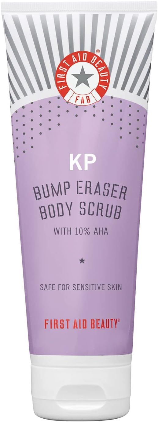 First Aid Beauty Kp Bump Eraser Body Scrub Exfoliant With 10% Aha - 8 Oz