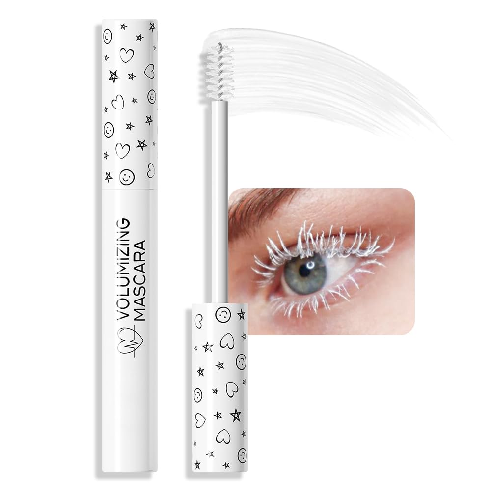 Amy'S Diary Waterproof White Mascara - Long Lasting, Voluminous, Cruelty Free, Vegan Eye Makeup