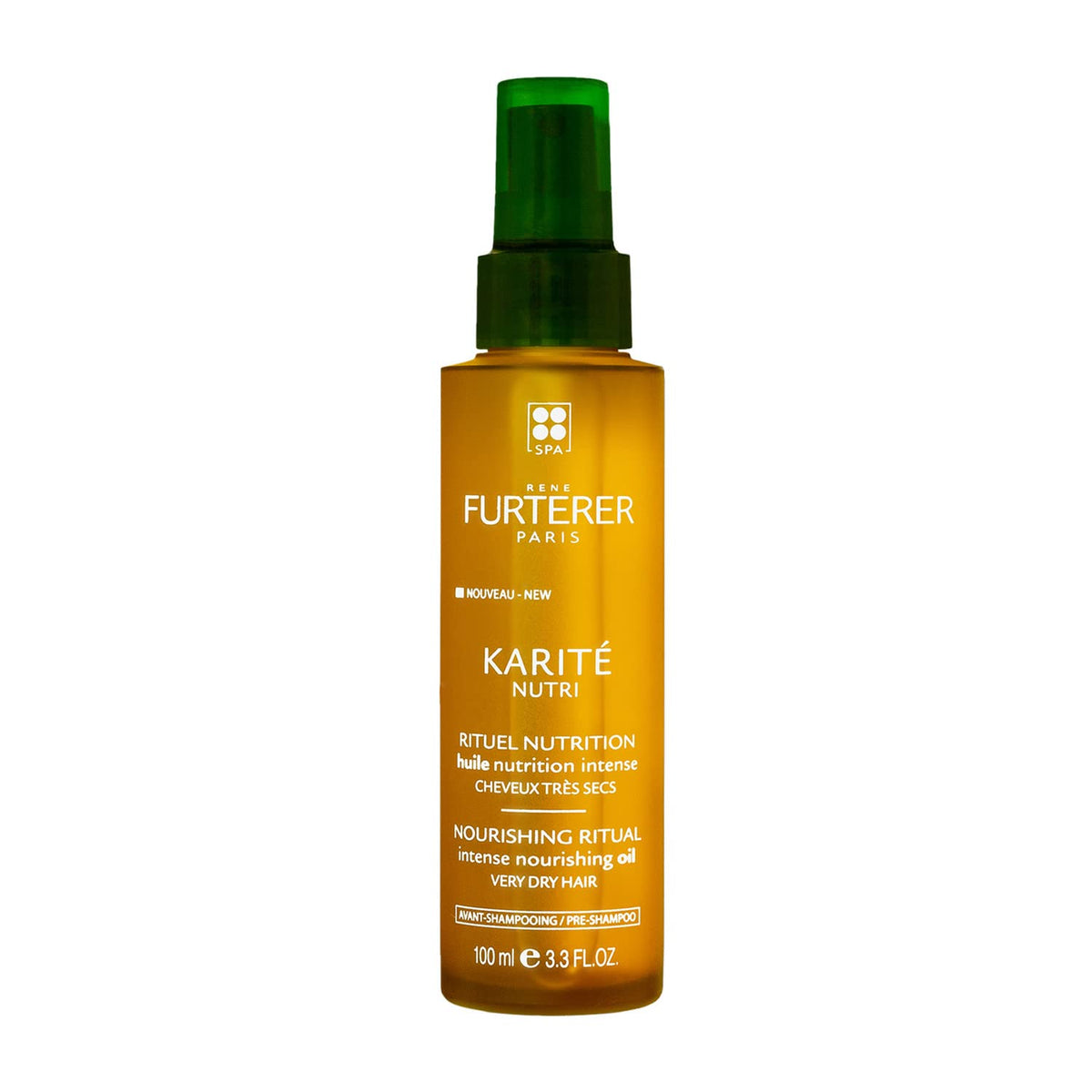 Rene Furterer KARITE NUTRI Nourishing Oil - Pre-Shampoo Treatment for Very Dry Hair, 3.3 fl