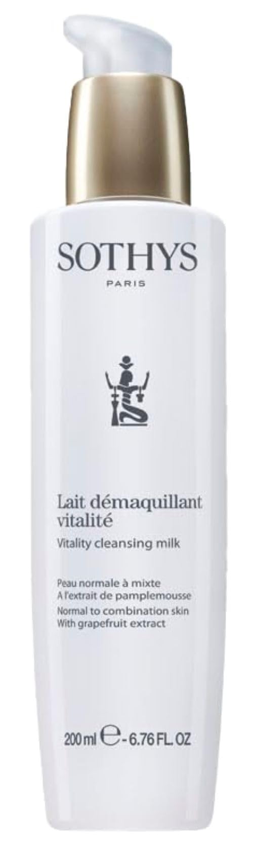 Sothys Vitality Cleansing Milk - Hydrating Grapefruit Daily Face Cleanser For Normal/Combination Skin