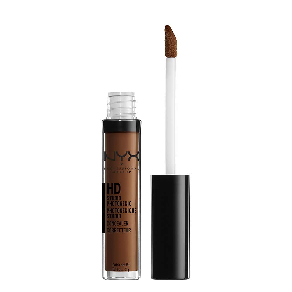 NYX PROFESSIONAL MAKEUP HD Concealer Wand - Medium Coverage, Deep Espresso, 0.11 Fl Oz