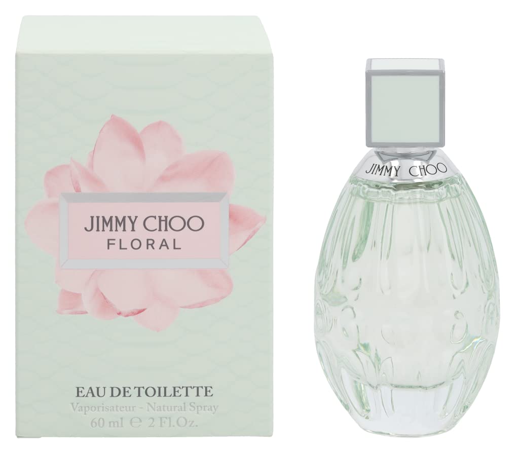 Jimmy Choo Floral Eau De Toilette - Long Lasting Fragrance With Notes Of Nectarine, Sweet Pea & Musk - Fruity & Musky - 2.0 Fl. Oz.