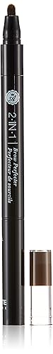 Absolute New York 2-in-1 Brow Perfecter, Dark Brunette, 1 Count - Perfect Eyebrow Makeup